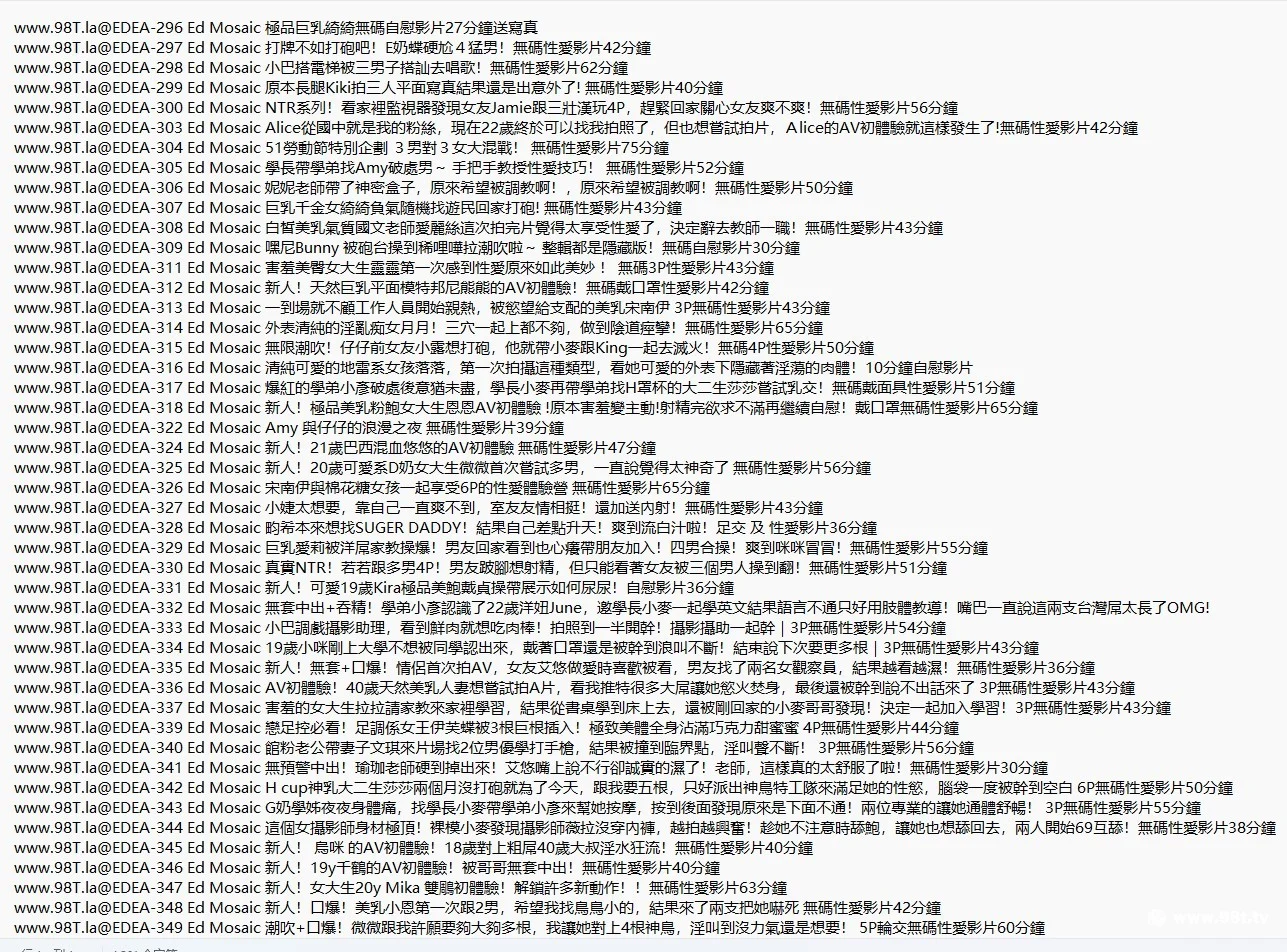 【自购+整理】【115 ED2K+磁链】Ed Mosaic 全网最全带番号合集第五弹56部【57.1GB/84V/3配额】