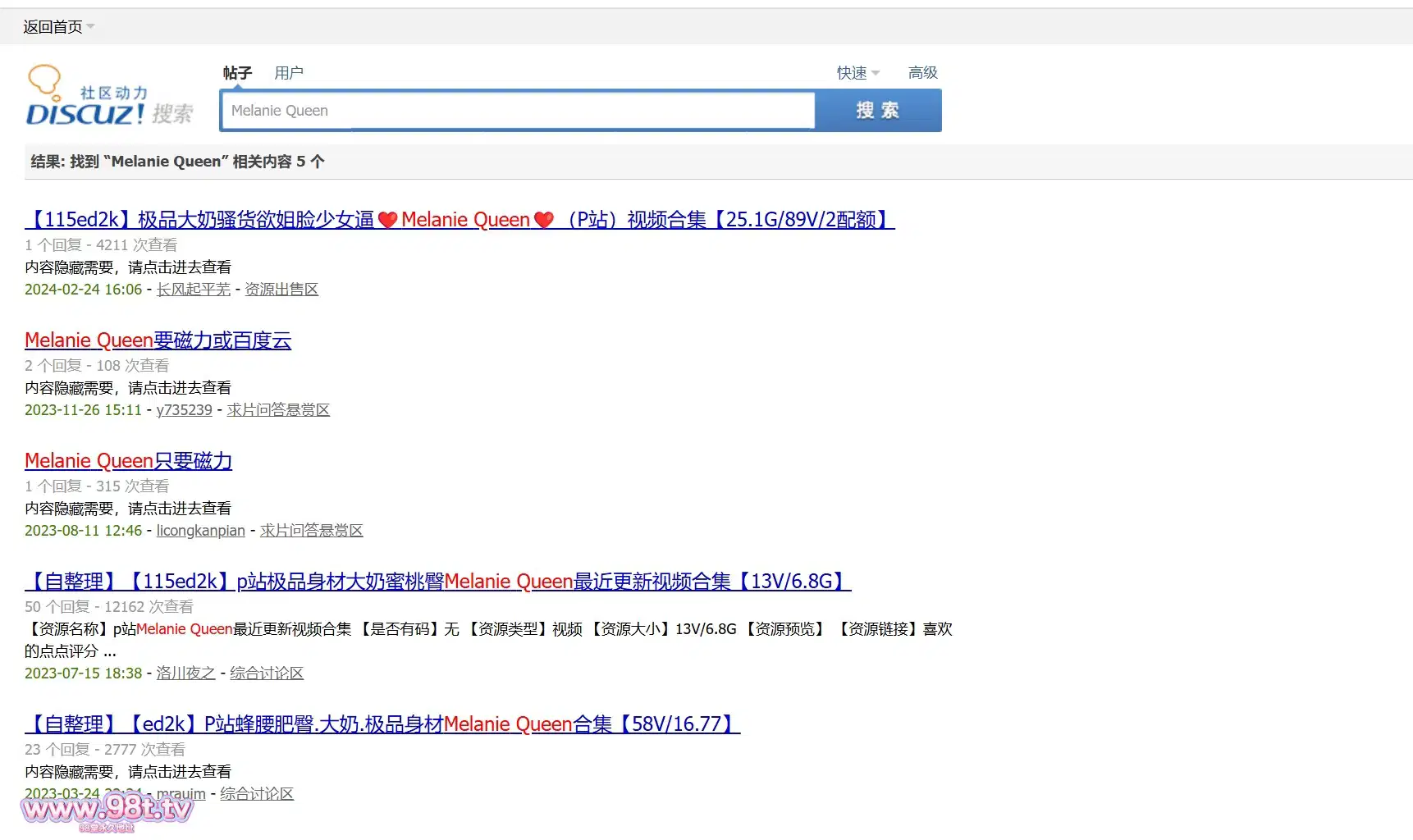 【整理】【115eD2k】P站 Melanie Queen 视频合集 到20241003【33.7G/103V/103配额】