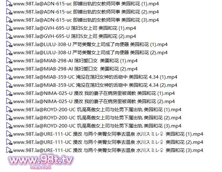 【整理】【115ED2K】美园和花 无码破解 肉戏片段整理剪辑集 【19V/21.1G/19配额】